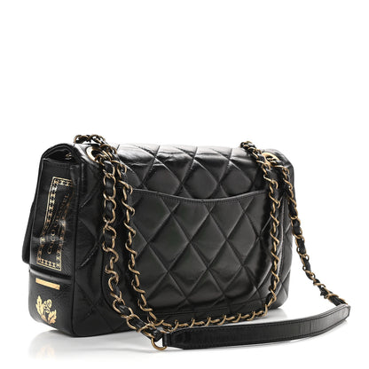 Chanel Hot Stamping Calfskin Tale Of Salzburg Flap Black 3 of 9