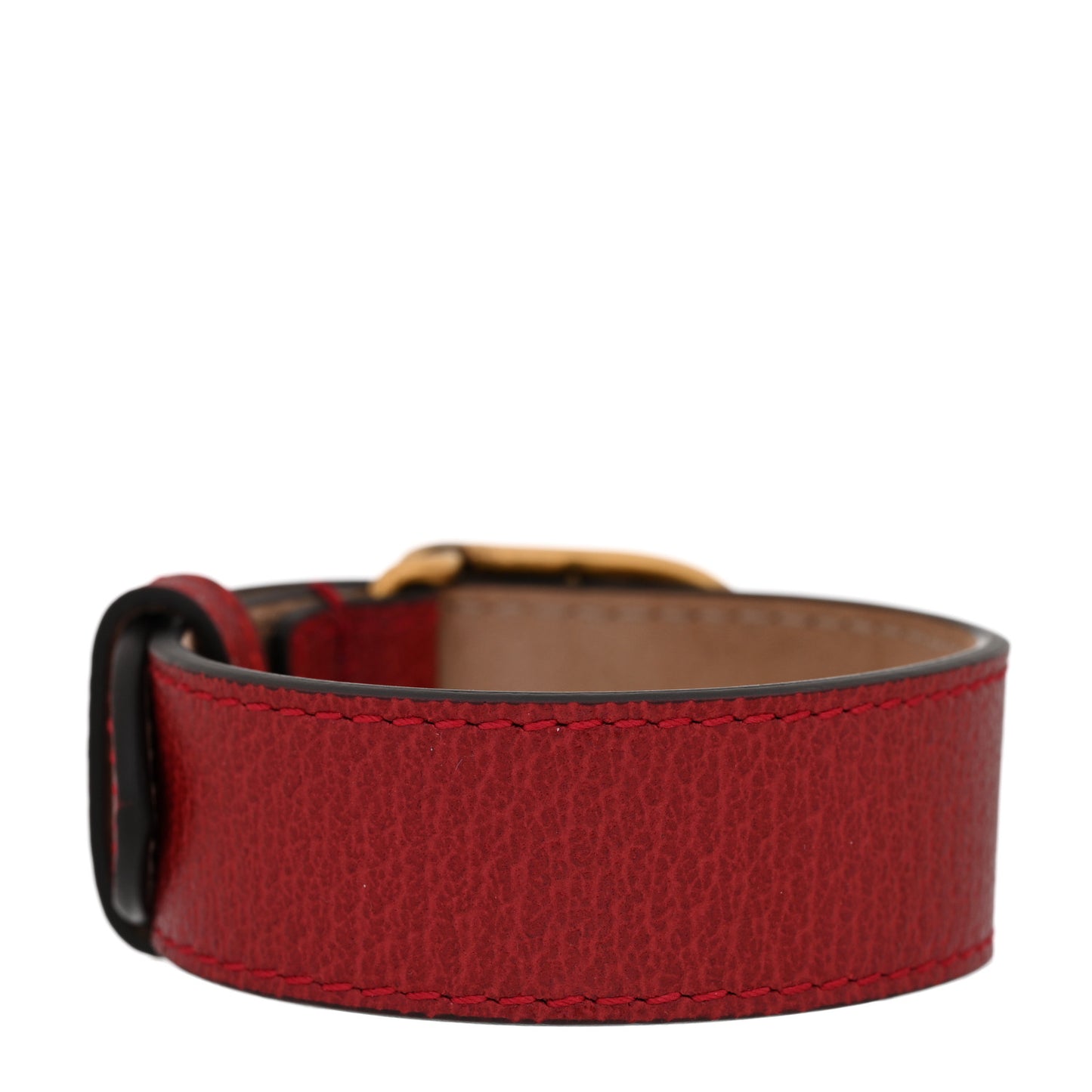 Calfskin Marmont Double G Bracelet Red