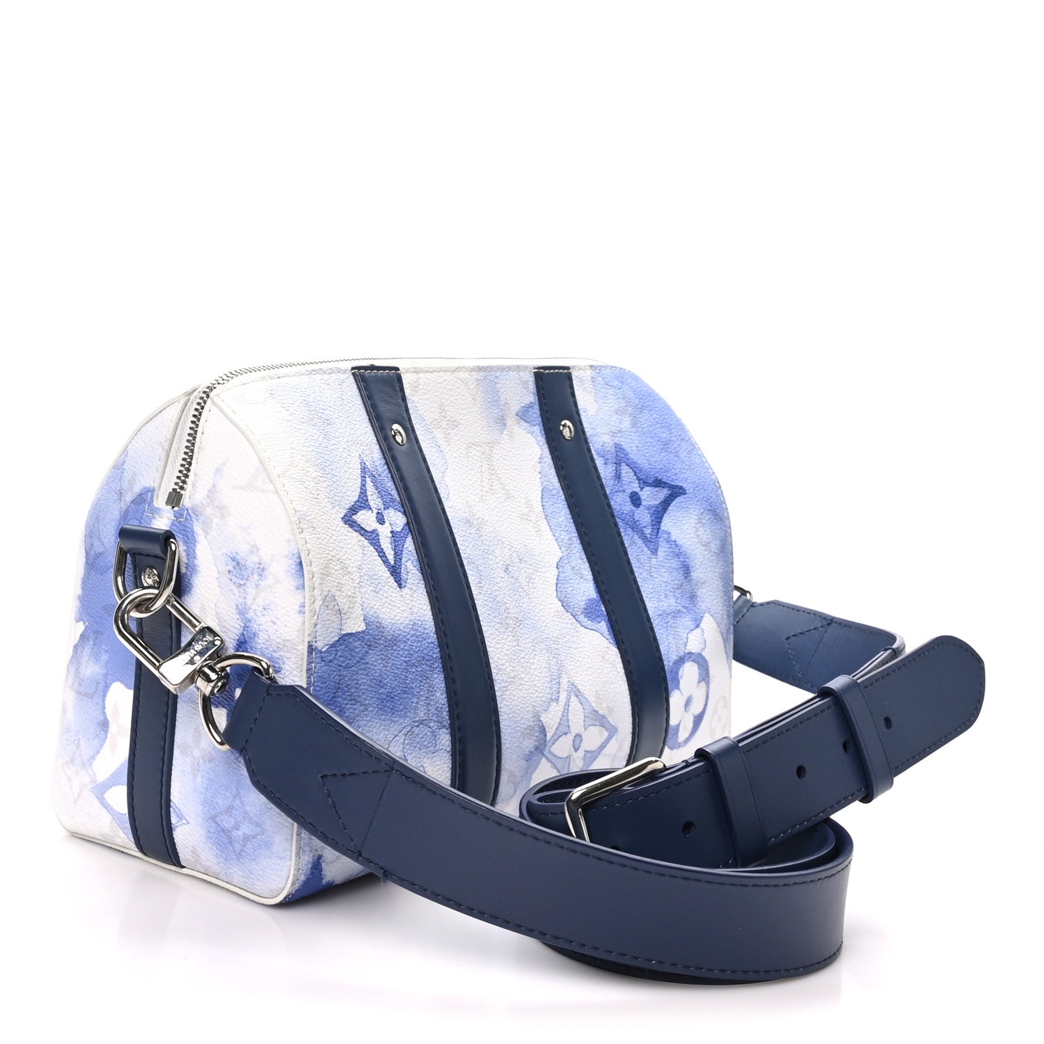 Louis Vuitton Monogram Watercolor City Keepall Blue 3 of 9