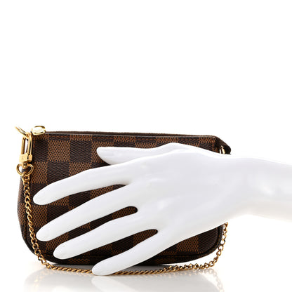 Louis Vuitton LOUIS VUITTON Damier Ebene Mini Pochette Accessories 2 of 8