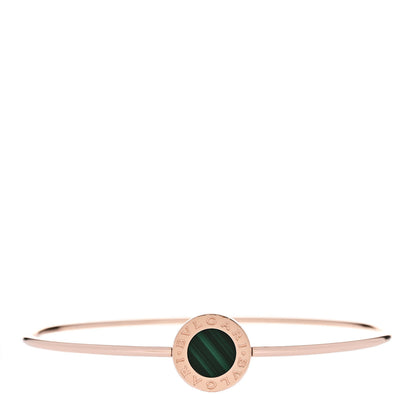 Bulgari 18K Rose Gold Malachite BVLGARI BVLGARI Bangle Bracelet M 1 of 5