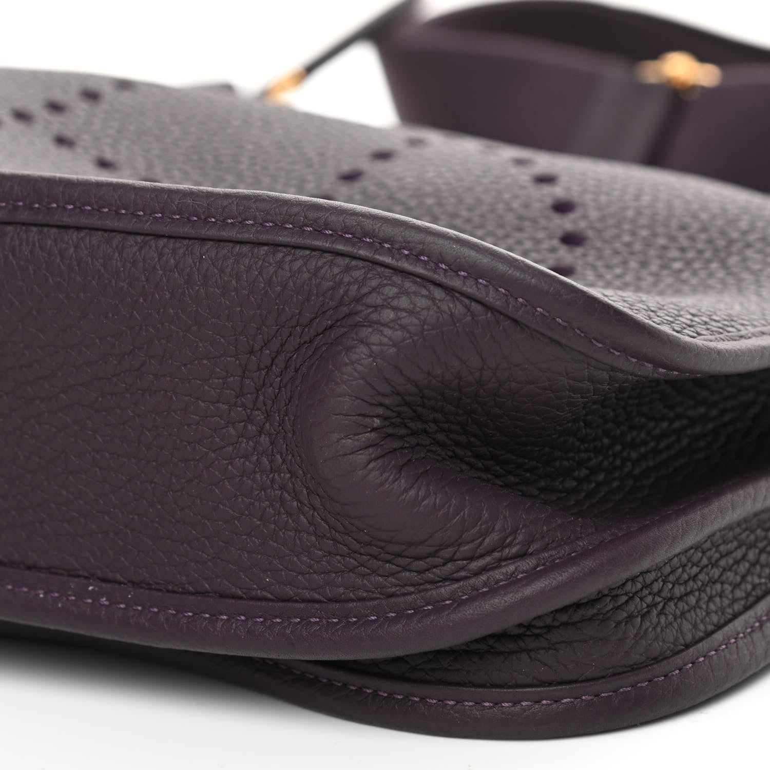 Hermes Taurillon Clemence Evelyne III PM Raisin 10 of 10