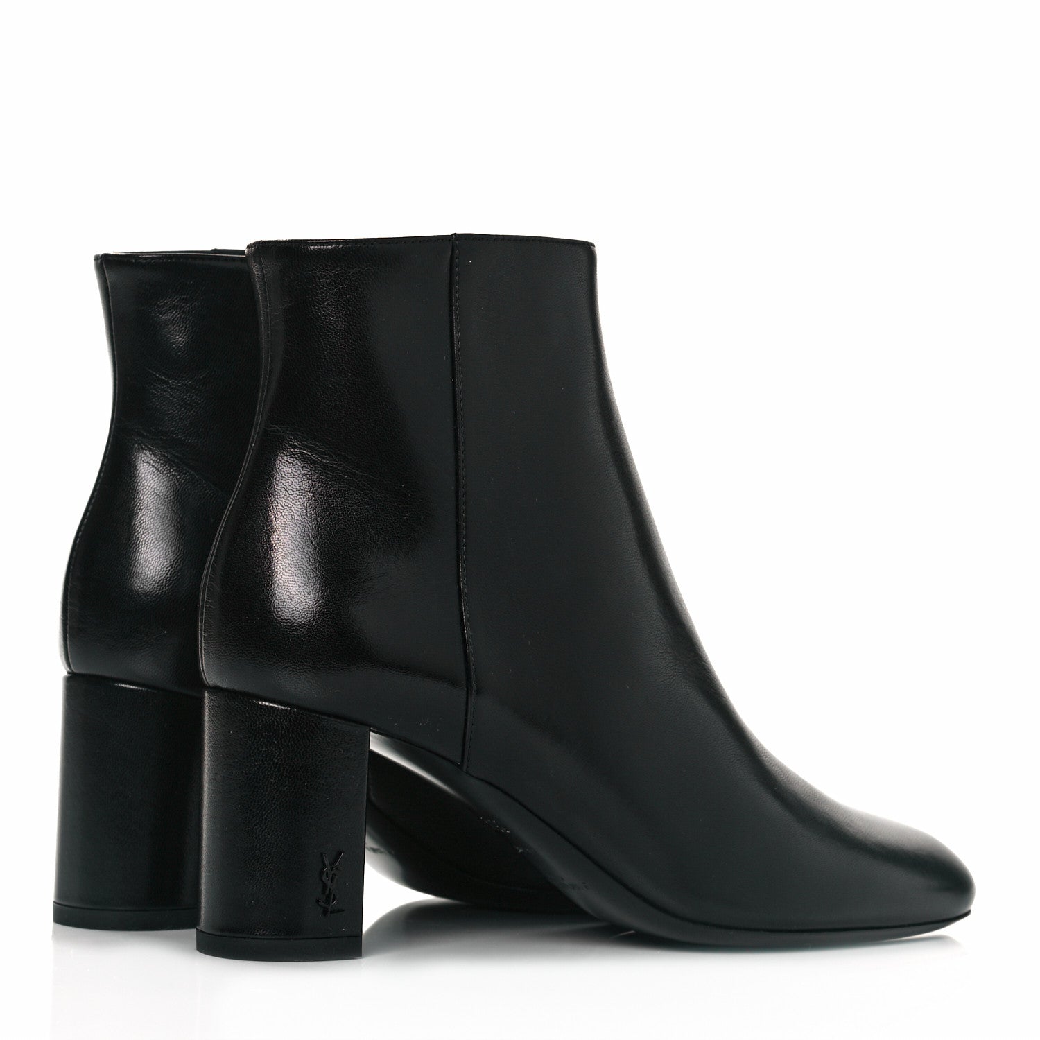 Saint Laurent Calfskin Loulou 70 Ankle Boots 35.5 Black 4 of 8