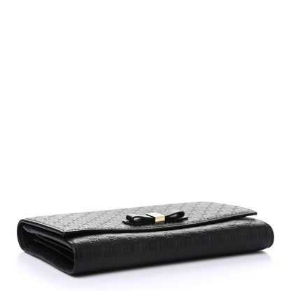 Gucci Microguccissima Bow Continental Wallet Black 4 of 8