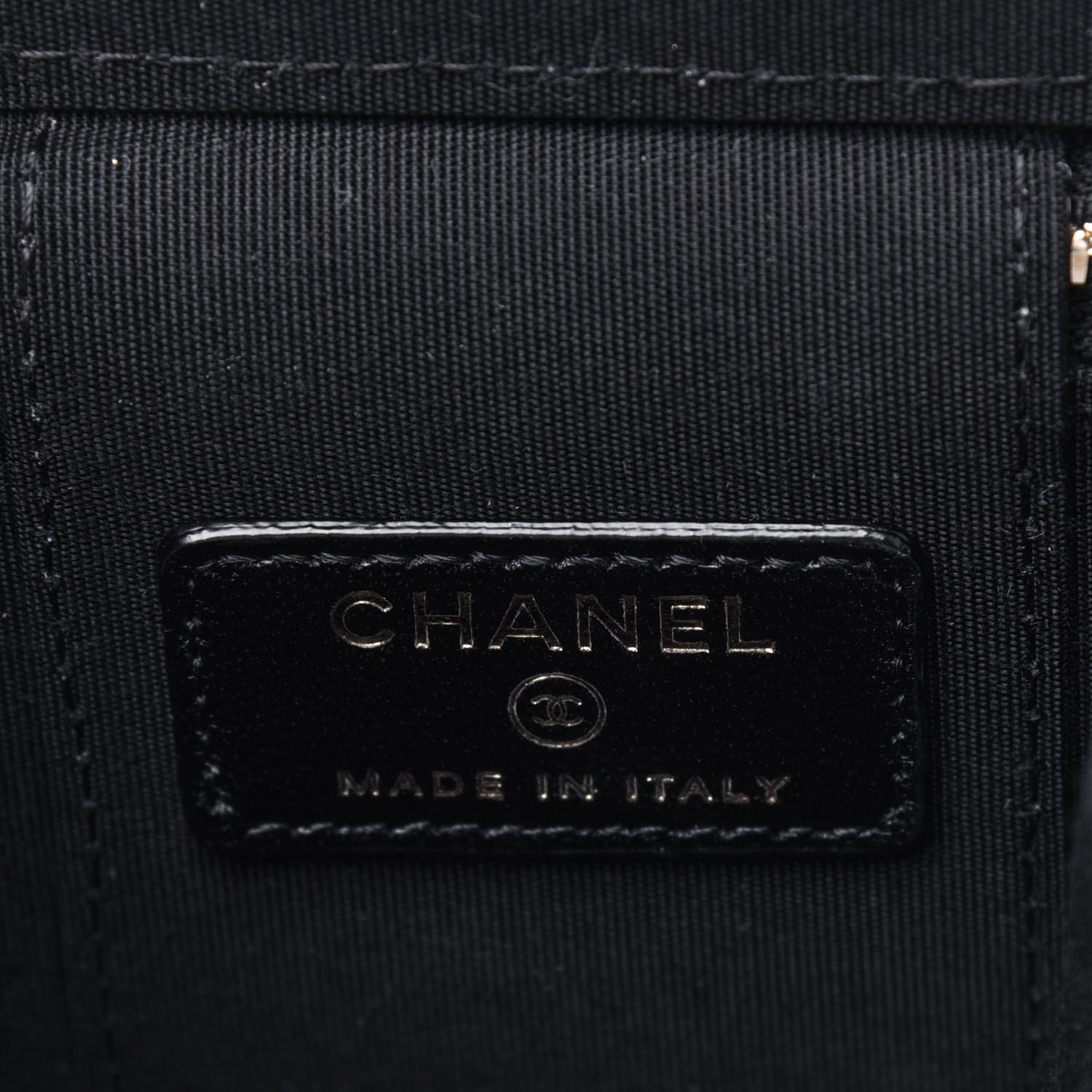 Chanel Lambskin Quilted Top Handle Mini Vanity Case With Chain Black 7 of 13
