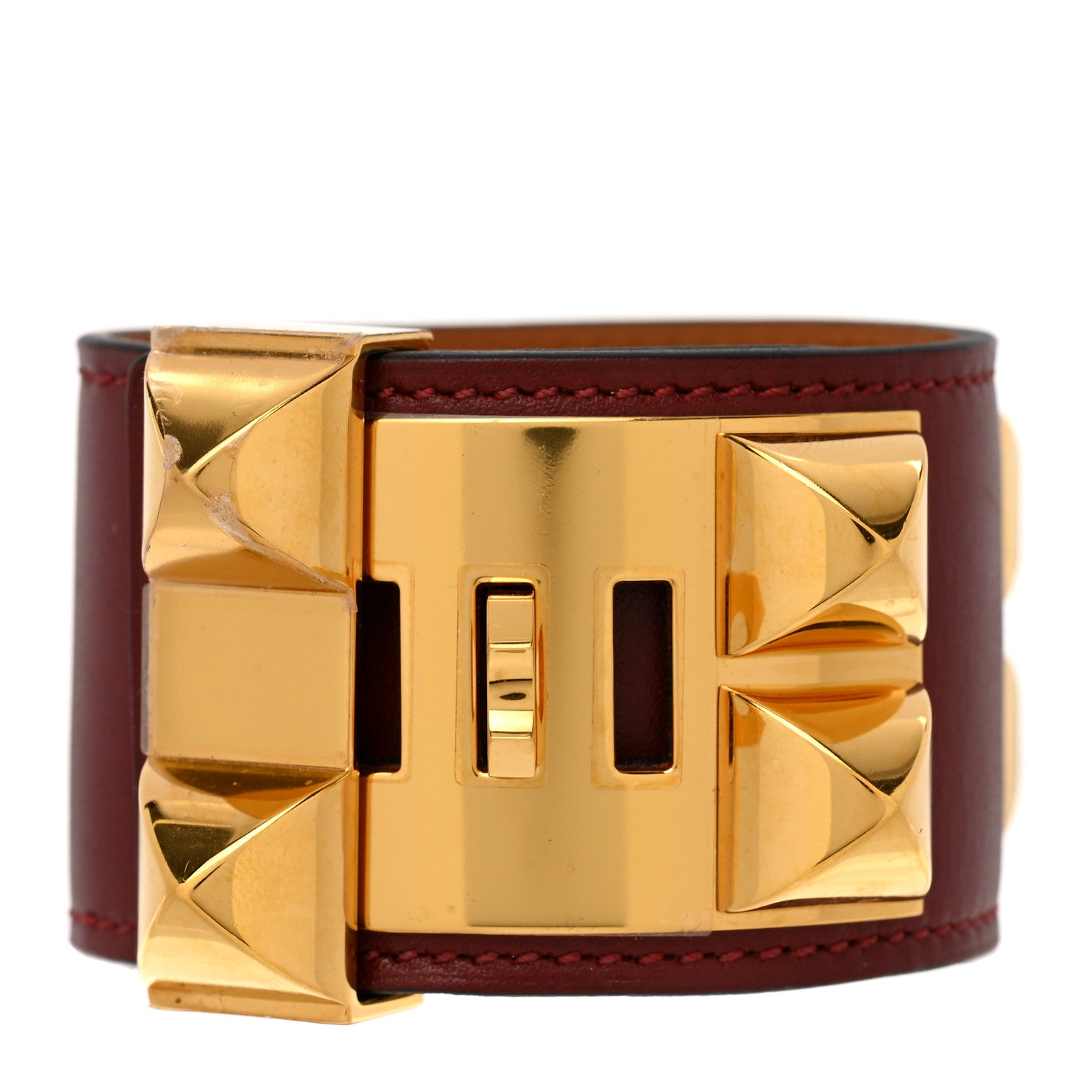 Hermes Box Collier de Chien CDC Bracelet S Rouge H 3 of 7