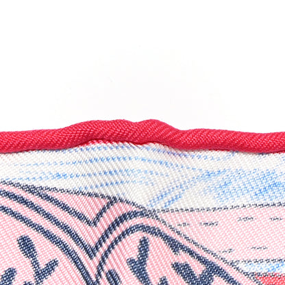 Louis Vuitton Silk Up and Away Square 90 Scarf Blue 6 of 7