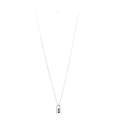 Louis Vuitton Sterling Silver Lockit Necklace 2 of 6