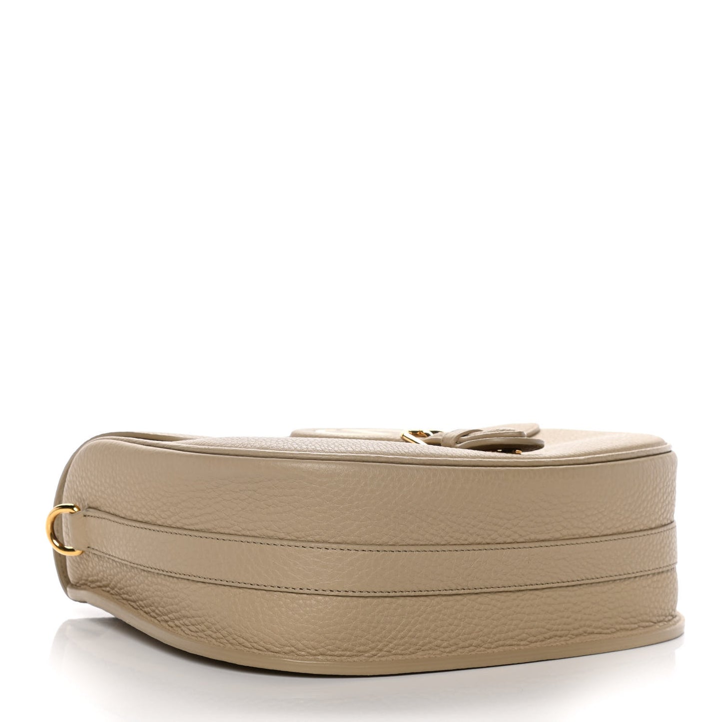 Grained Calfskin Large Bobby Flap Beige