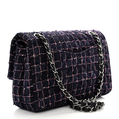 Chanel Tweed Chevron Quilted Medium Double Flap Multicolor 3 of 10