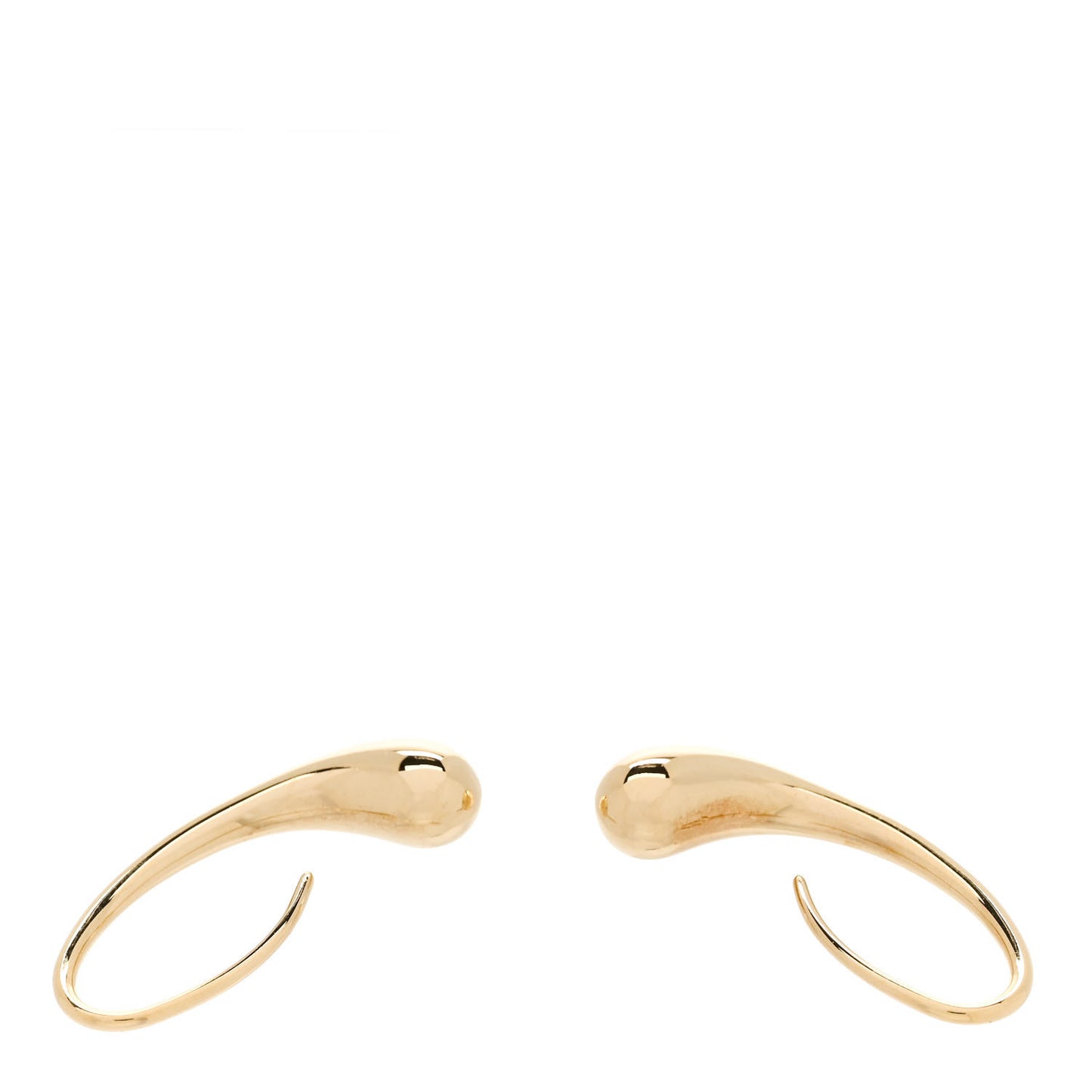 18K Yellow Gold Elsa Peretti Teardrop Hoop Earrings