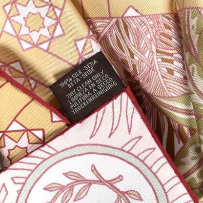 Hermes Silk La Danse Des Amazones Scarf 90 Vieux Rose Vert 6 of 6