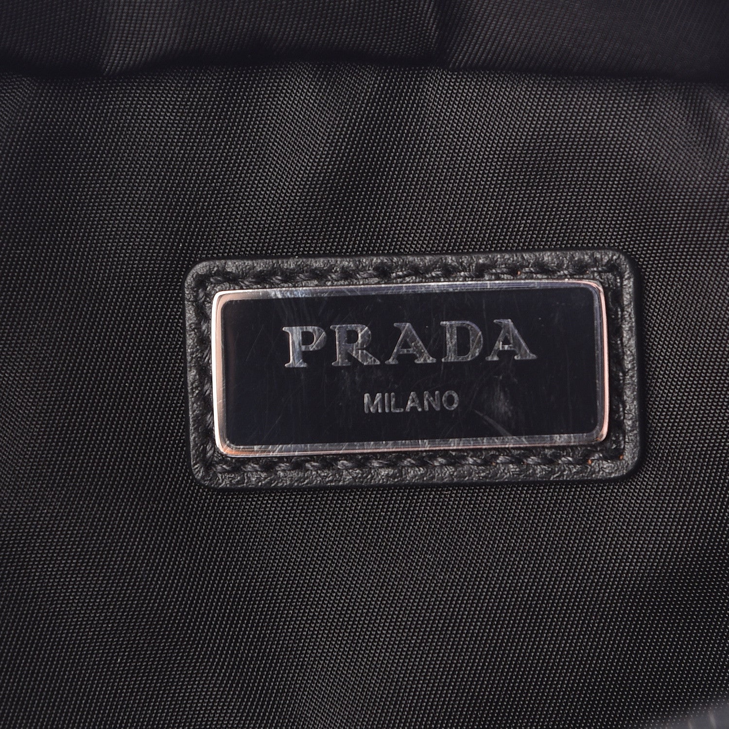 Prada Tessuto Nylon Vitello Belt Bag Black Bleuette 6 of 10