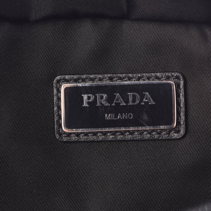 Prada Tessuto Nylon Vitello Belt Bag Black Bleuette 6 of 10