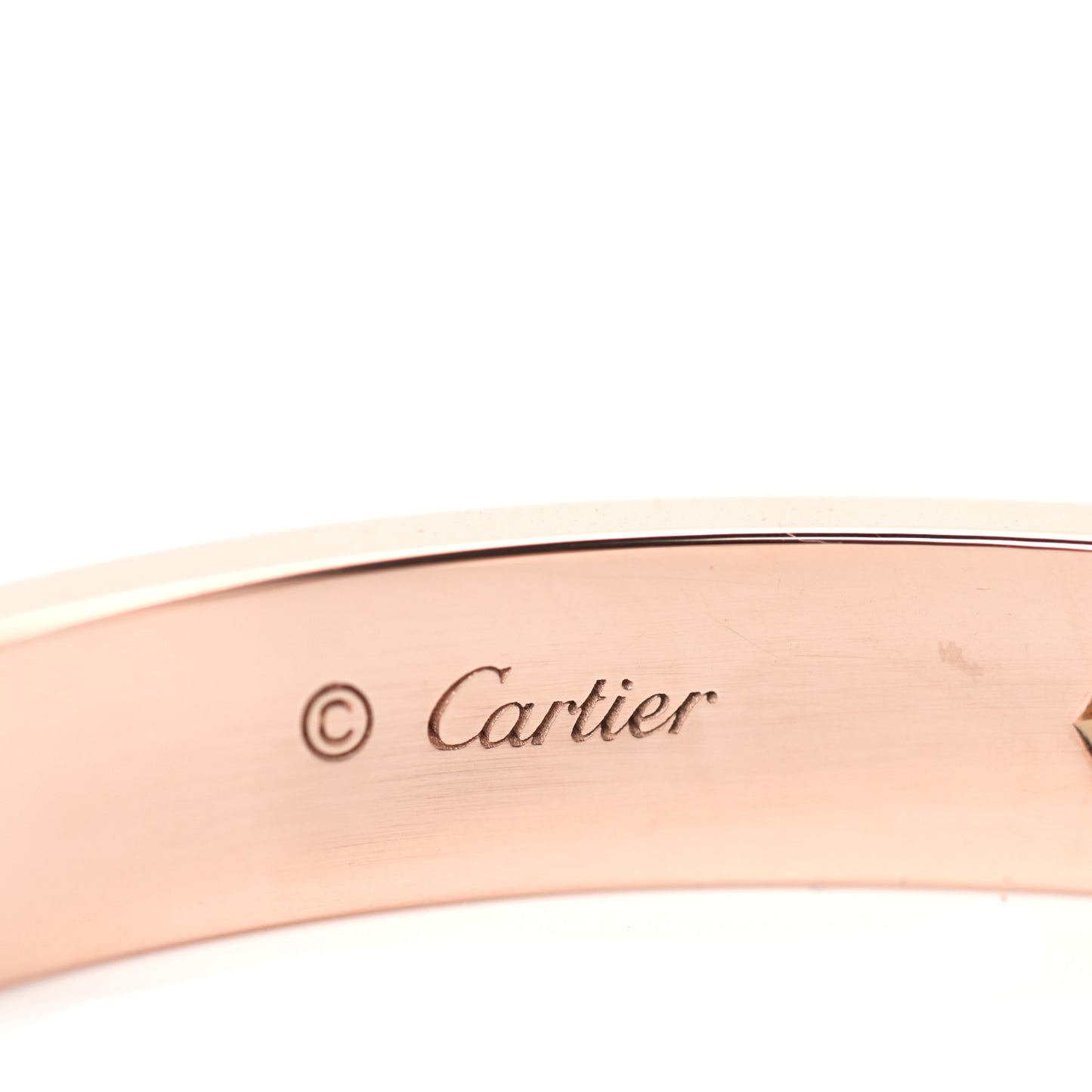 18K Pink Gold 4 Diamond LOVE Bracelet 16