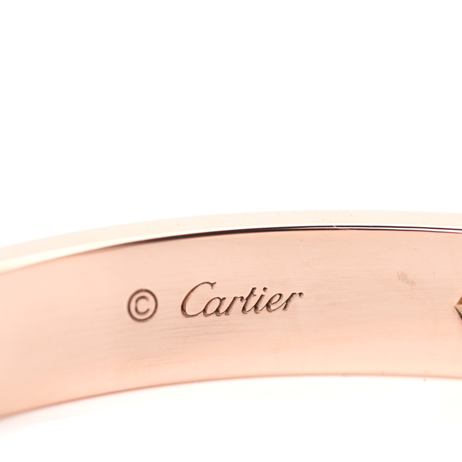 Cartier 18K Pink Gold 4 Diamond LOVE Bracelet 16 5 of 7