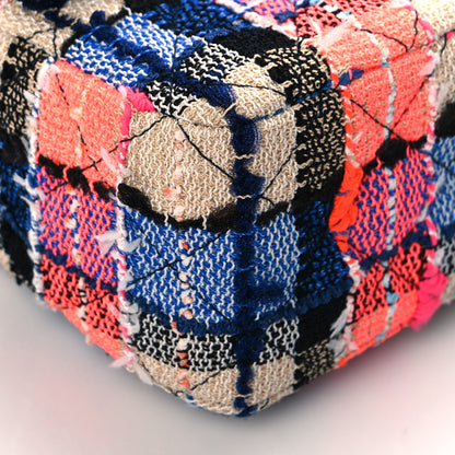 Chanel Tweed Quilted Mini Rectangular Flap Blue Orange Yellow 8 of 10