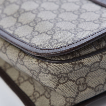 Gucci GG Plus Monogram Web Large Flap Messenger Bag Beige Dark Brown 10 of 18