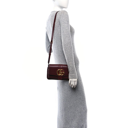 Gucci Vitello Palmellato Lux Small Arli Flap Shoulder Bag Vintage Bordeaux 2 of 12
