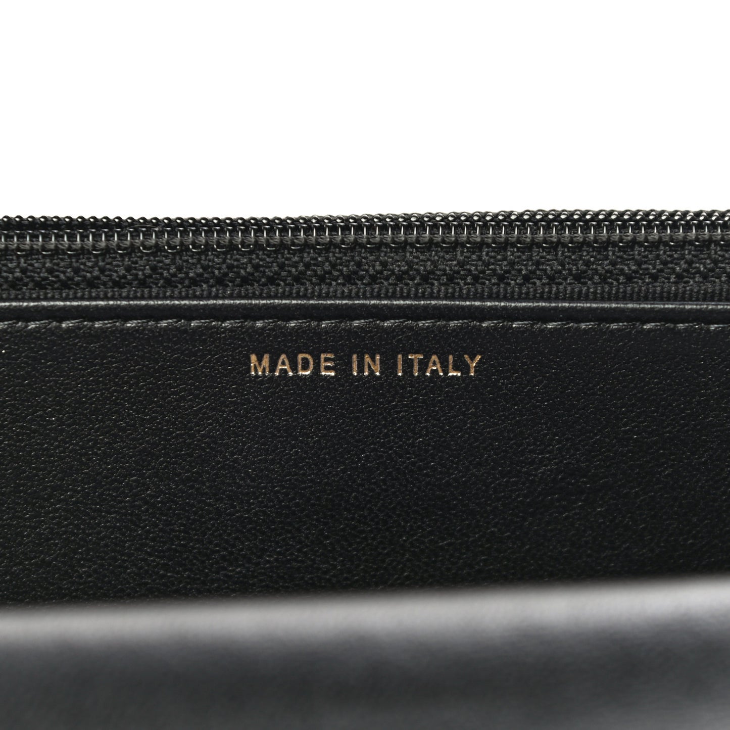 Lambskin Quilted Pearl Wallet On Chain WOC Black