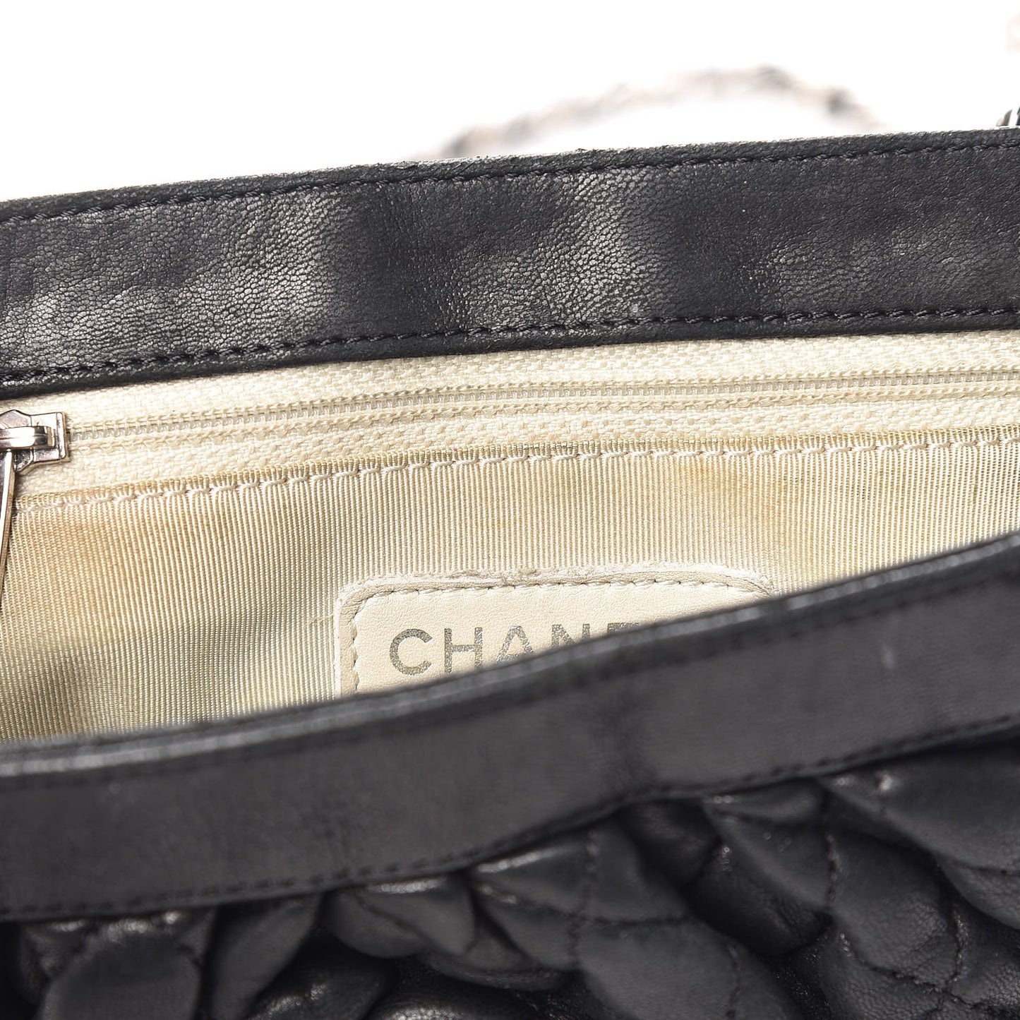 Washed Lambskin Mini Chain Around Messenger Black