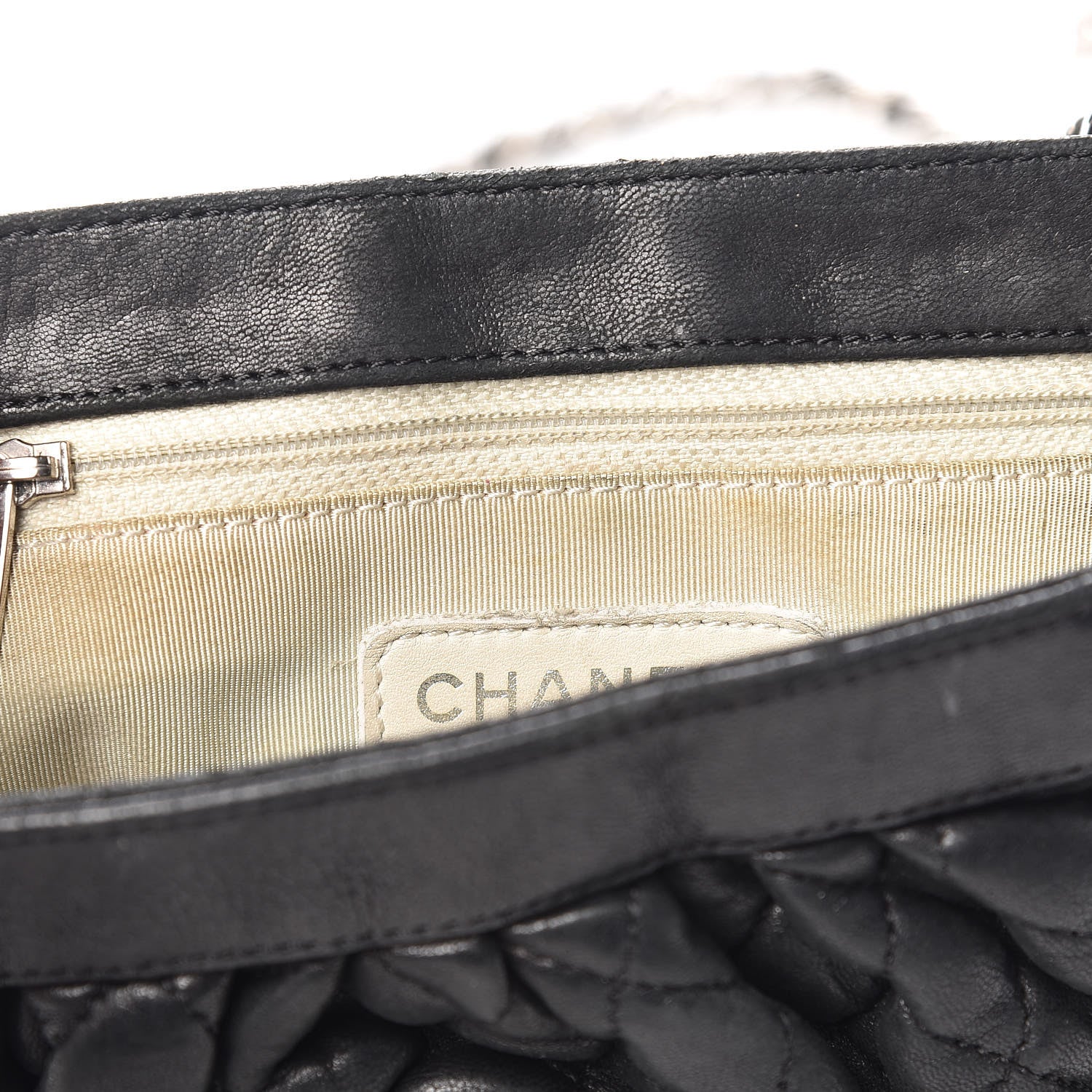 Chanel Washed Lambskin Mini Chain Around Messenger Black 7 of 9
