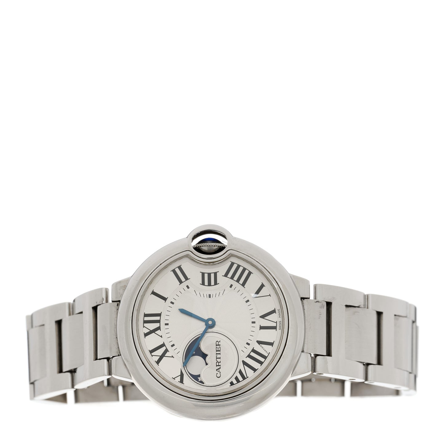 Stainless Steel 37mm Ballon Bleu De Cartier Moonphase Automatic Watch