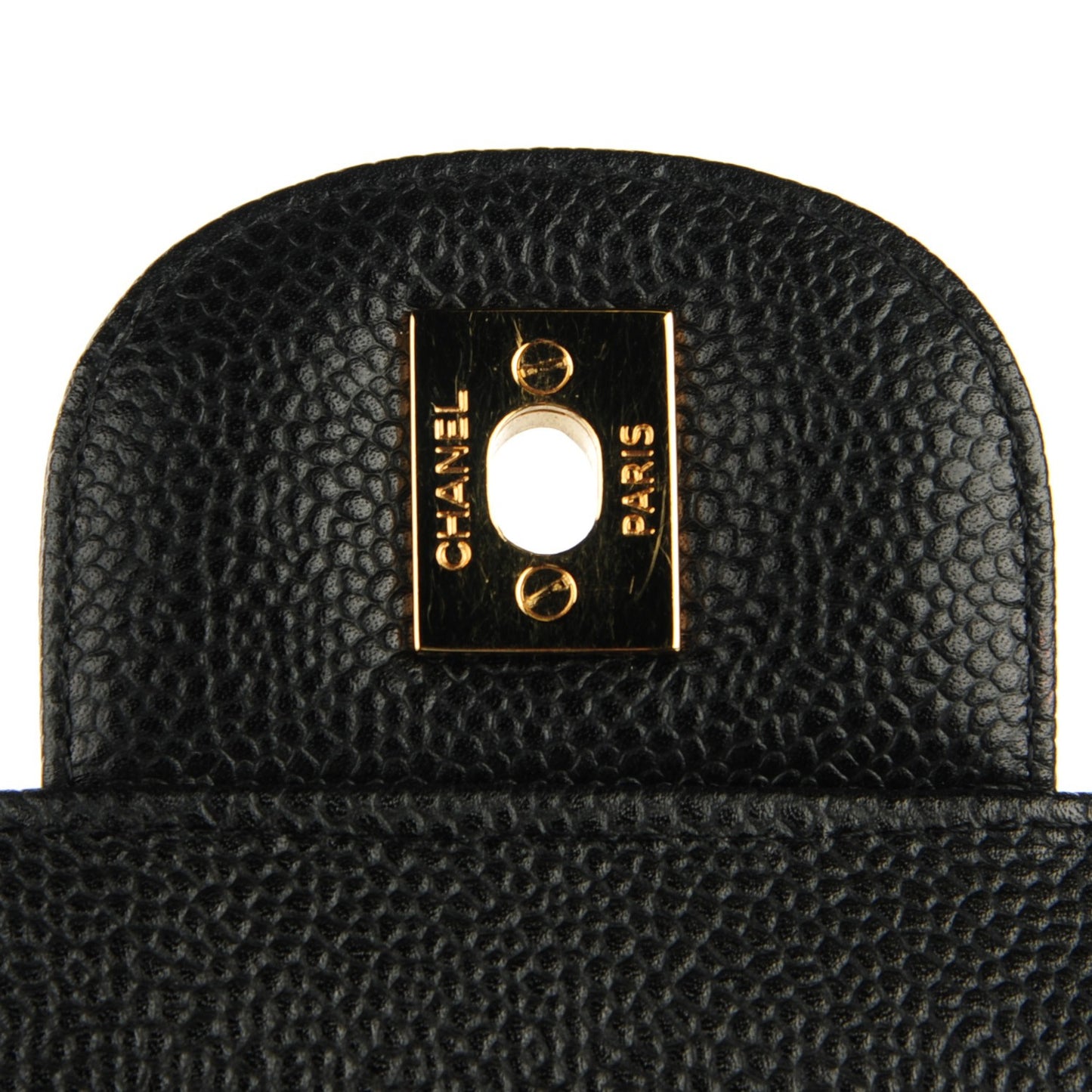 Caviar Quilted Maxi Double Flap Black