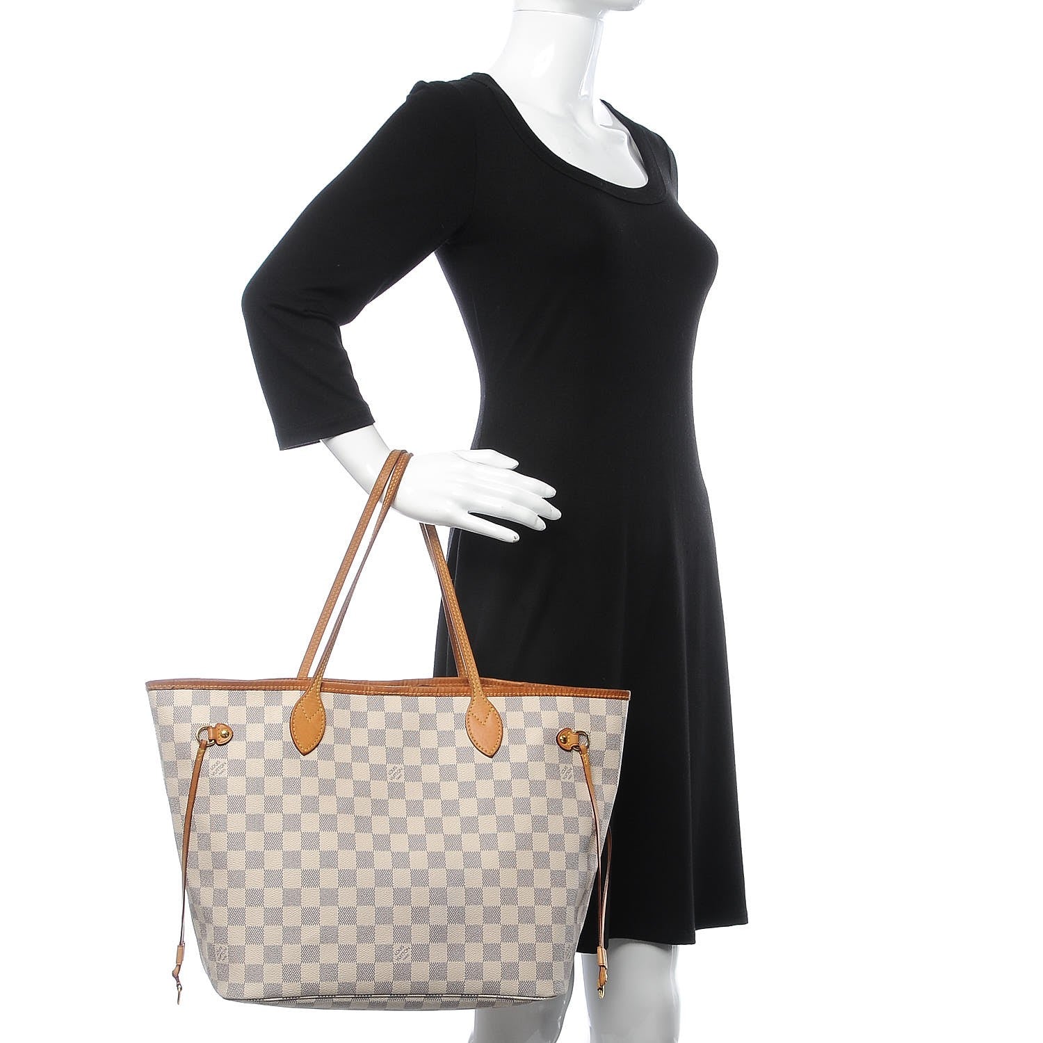 Louis Vuitton Damier Azur Neverfull MM 2 of 10
