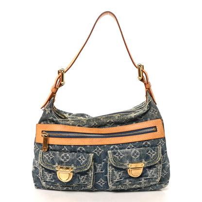 Louis Vuitton Monogram Denim Baggy PM Blue 1 of 9