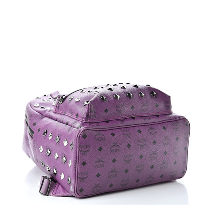 MCM Visetos Studded Medium Stark Backpack Purple 4 of 21