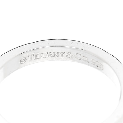 Tiffany Sterling Silver Narrow Notes Ring 54 7 4 of 4