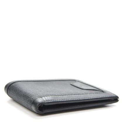 Gucci GG Supreme Monogram Bi-Fold Wallet Black Grey 4 of 10