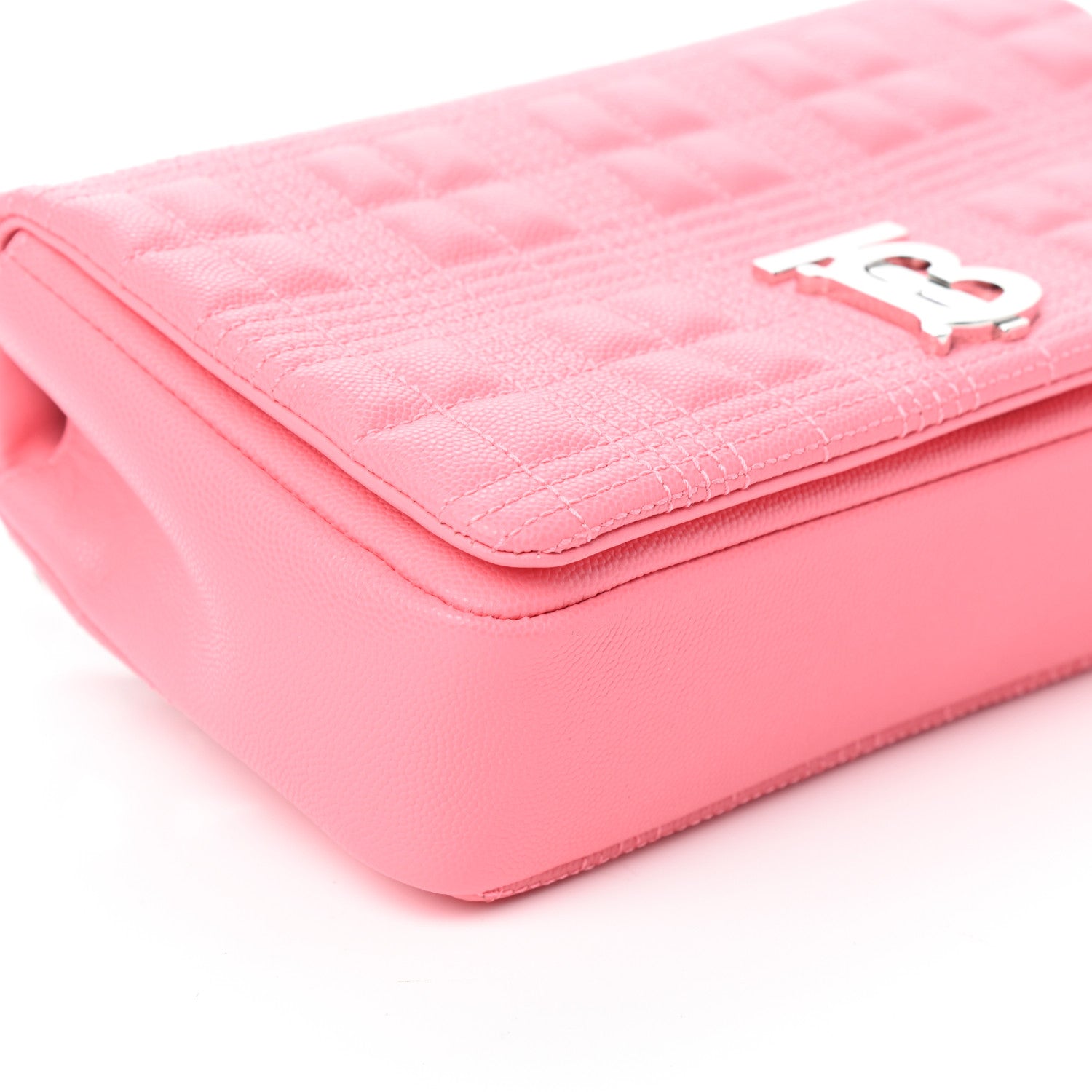 Burberry Lambskin Quilted Small Lola Bag Candy Floss 7 of 8