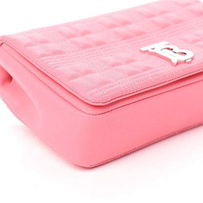 Burberry Lambskin Quilted Small Lola Bag Candy Floss 7 of 8