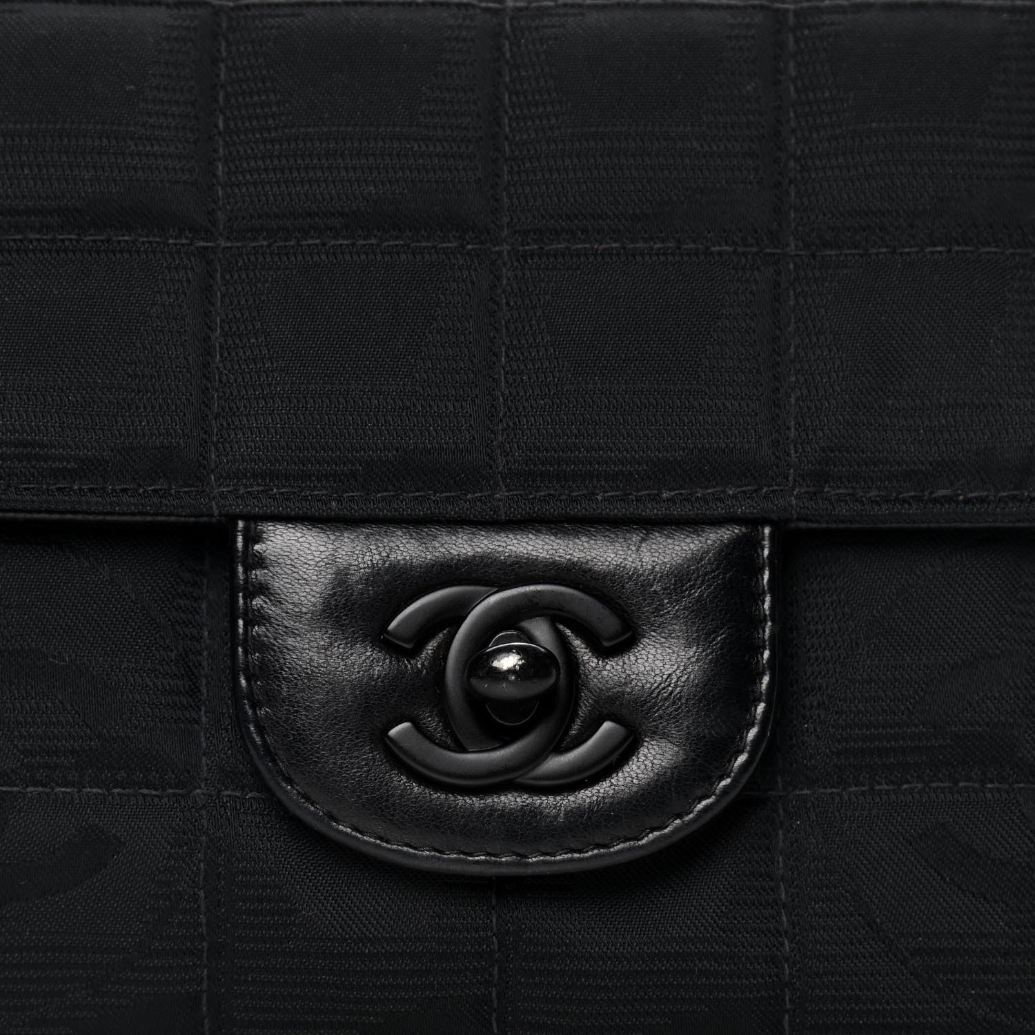 Chanel Nylon Travel East West Flap Black 5 of 5