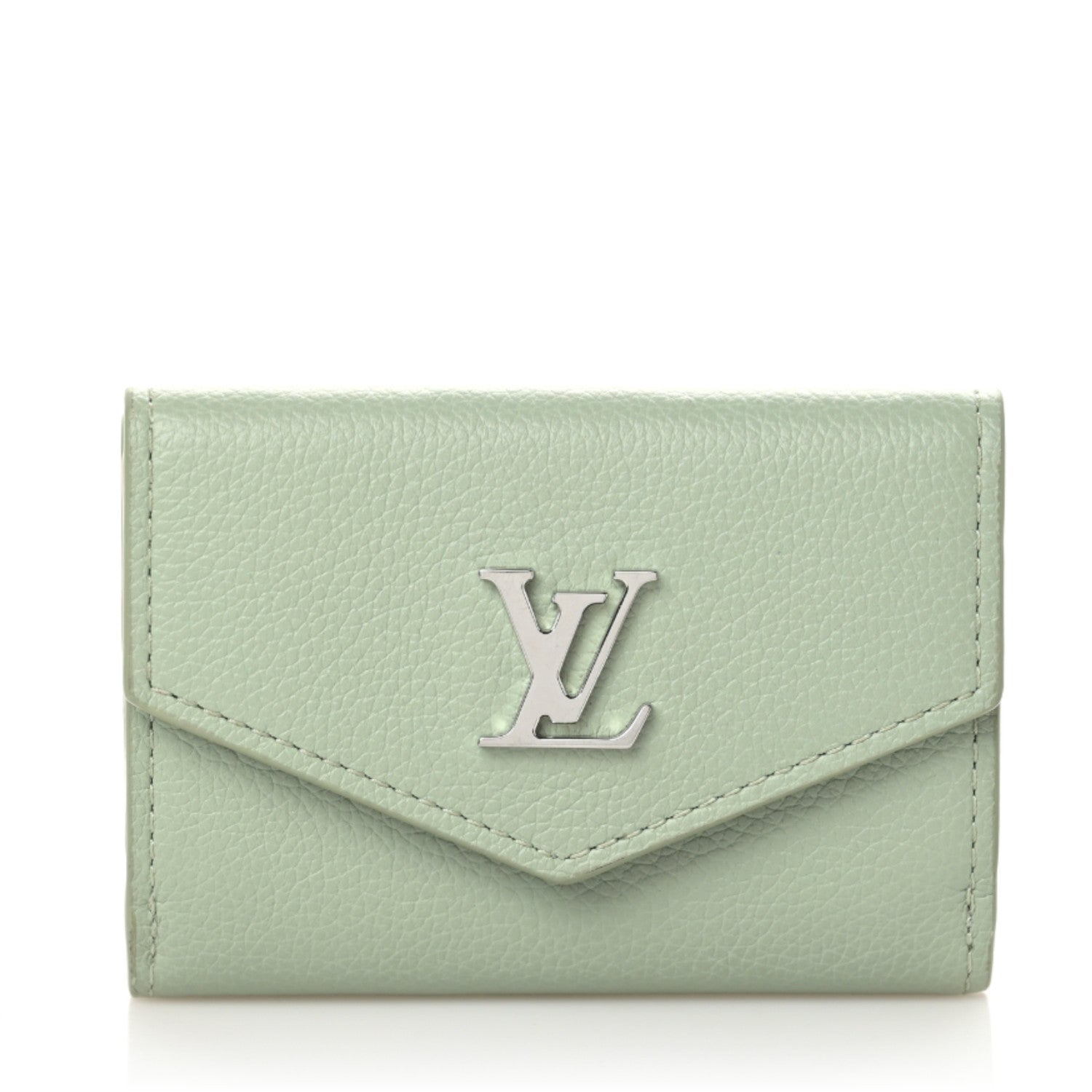 Louis Vuitton Calfskin Lockmini Wallet Jade 1 of 6