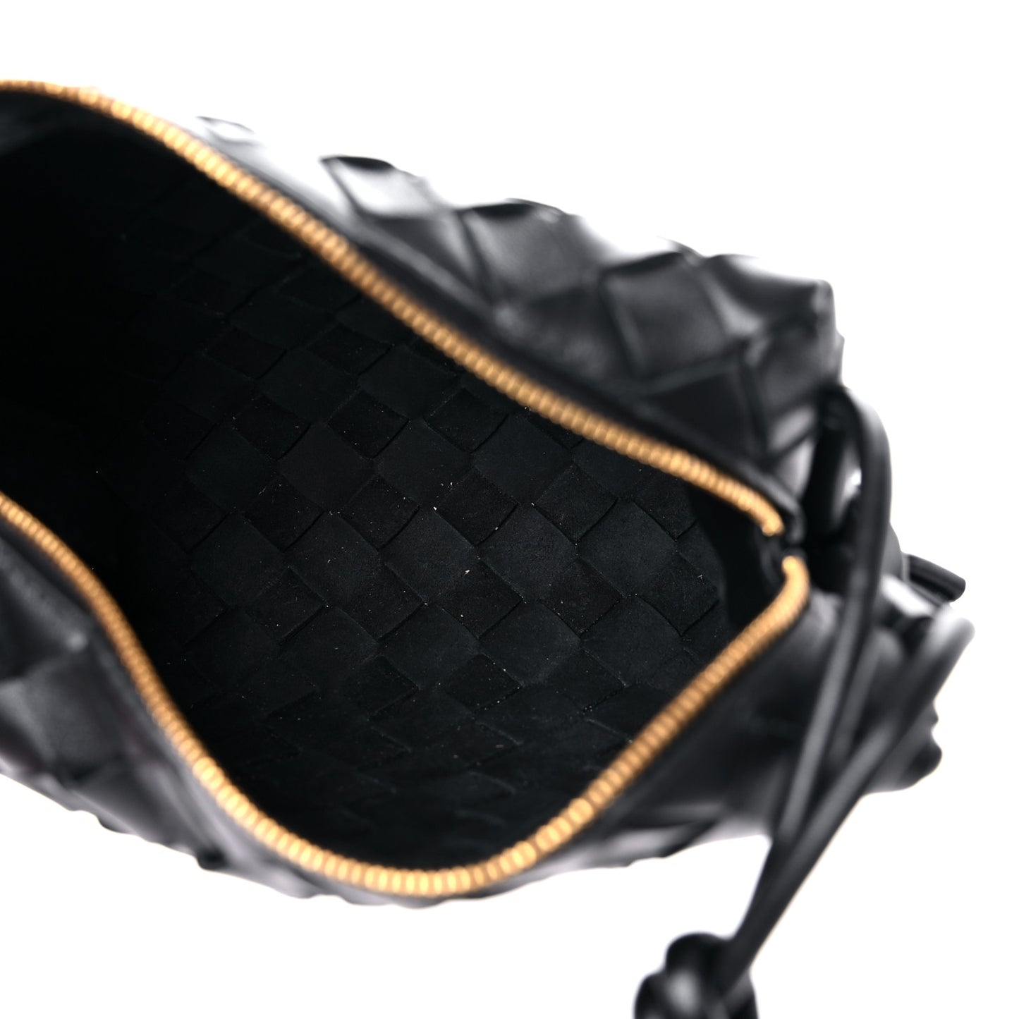 Nappa Intrecciato Mini Loop Camera Bag Black