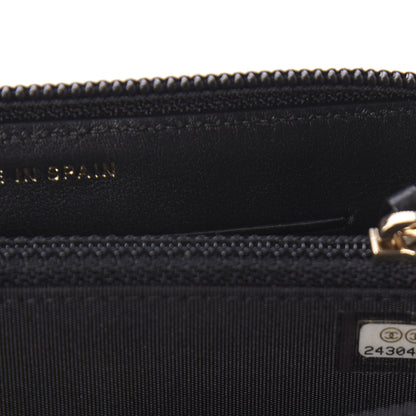 Chanel Caviar Quilted Small Boy Zip Around Wallet Black 9 of 10
