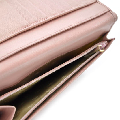 Chanel Leather Long Wallet Pink 6 of 8