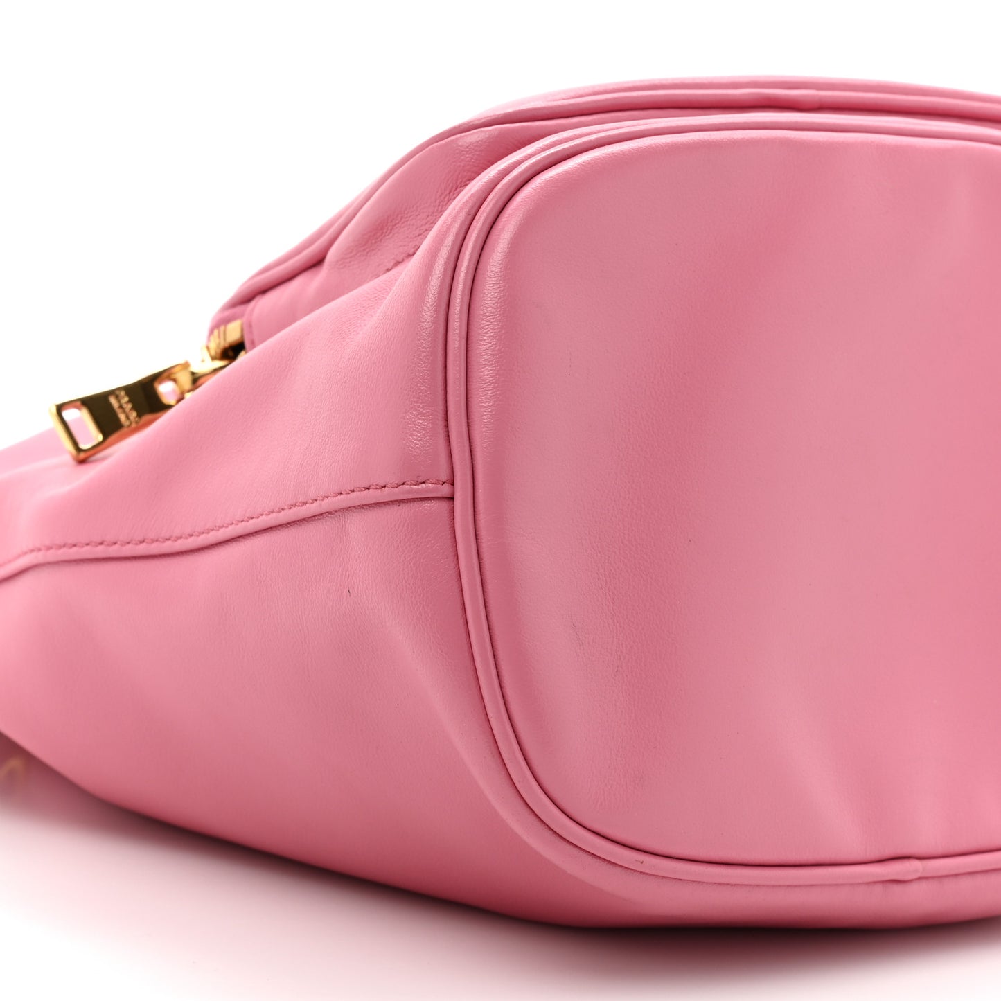 Soft Calfskin Saffiano Mini Bucket Crossbody Bag Peonia