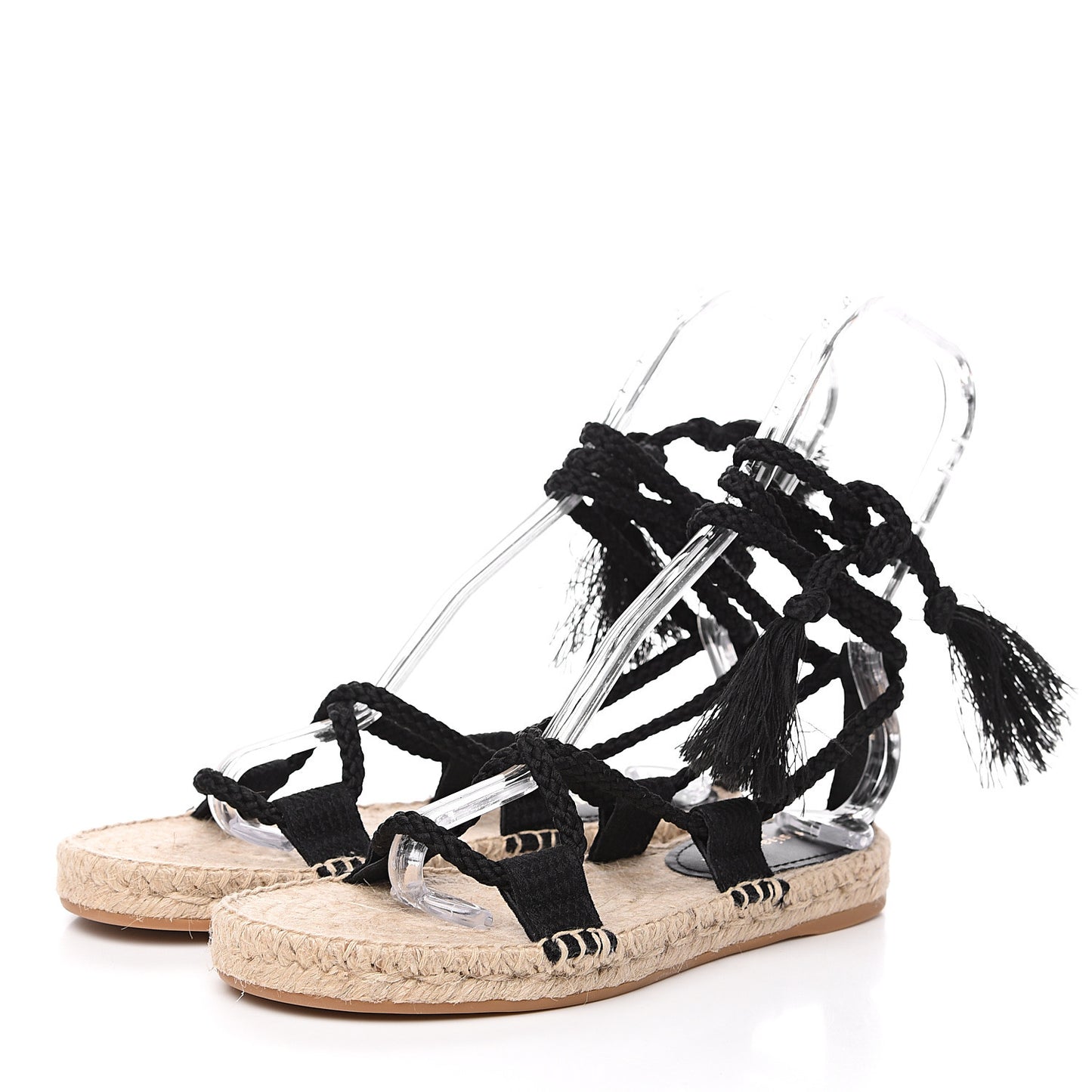 Embroidered Cotton Diorexpress Sandal 38.5 Black