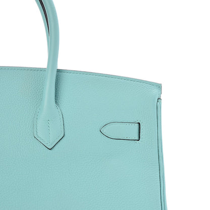 Hermes Togo Birkin 35 Bleu Atoll 28 of 37