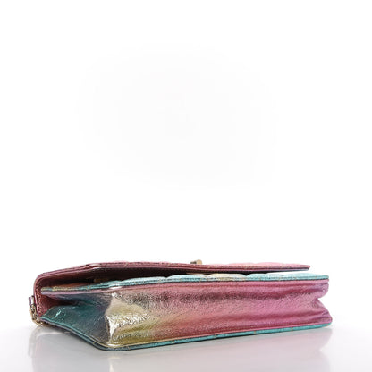 Chanel Metallic Goatskin Quilted 2.55 Reissue Wallet on Chain WOC Multicolor 4 of 11