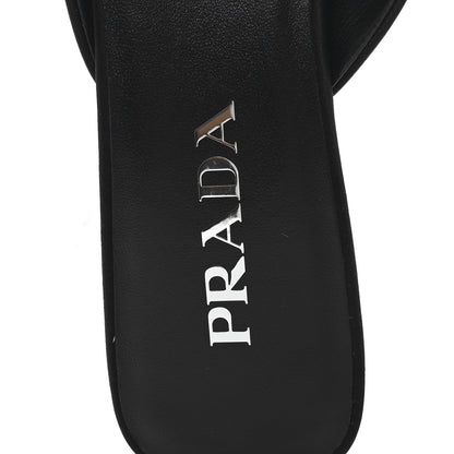 Prada Satin Modellerie Mules 37 Black 8 of 8