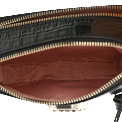 Marc Jacobs Croc Embossed Snapshot Camera Bag Black 5 of 11