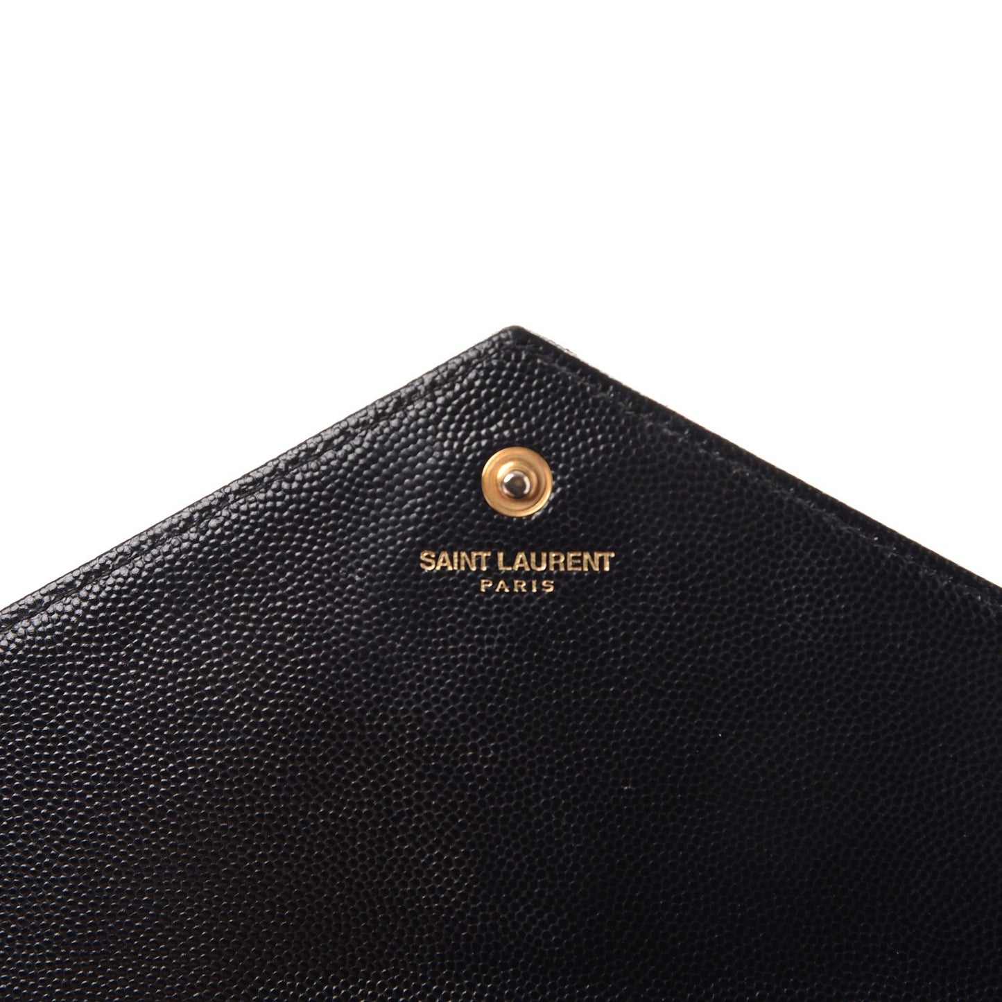 Grain De Poudre Matelasse Chevron Monogram Chain Wallet Black