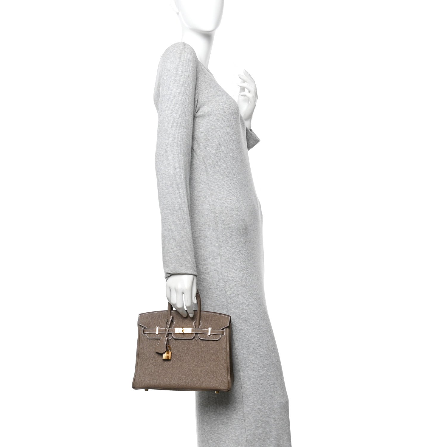 Hermes Togo Birkin 25 Etoupe 2 of 11