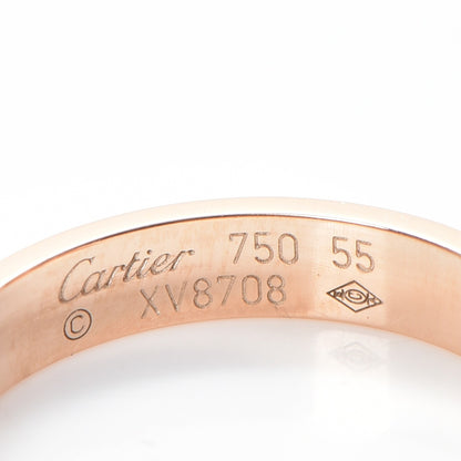 Cartier 18K Pink Gold 3.5mm LOVE Wedding Band Ring 56 7.5 4 of 5