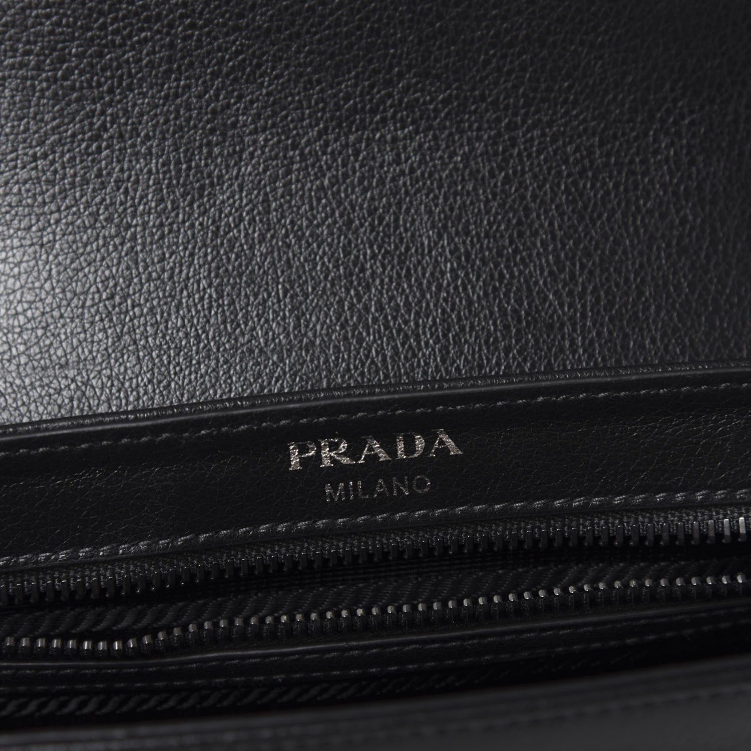 Prada Glace Calfskin Studded Crossbody Turchese Black 8 of 9